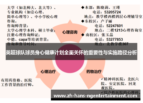 英超球队球员身心健康计划全面关怀的重要性与实施路径分析 英超球队球员身心健康计划全面关怀的重要性与实施路径分析
